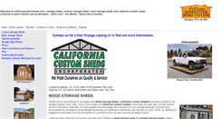 Desktop Screenshot of californiacustomsheds.com